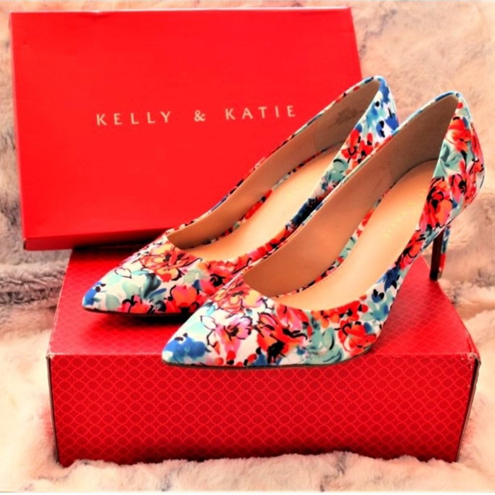 Kelly & Katie Floral Print Heels